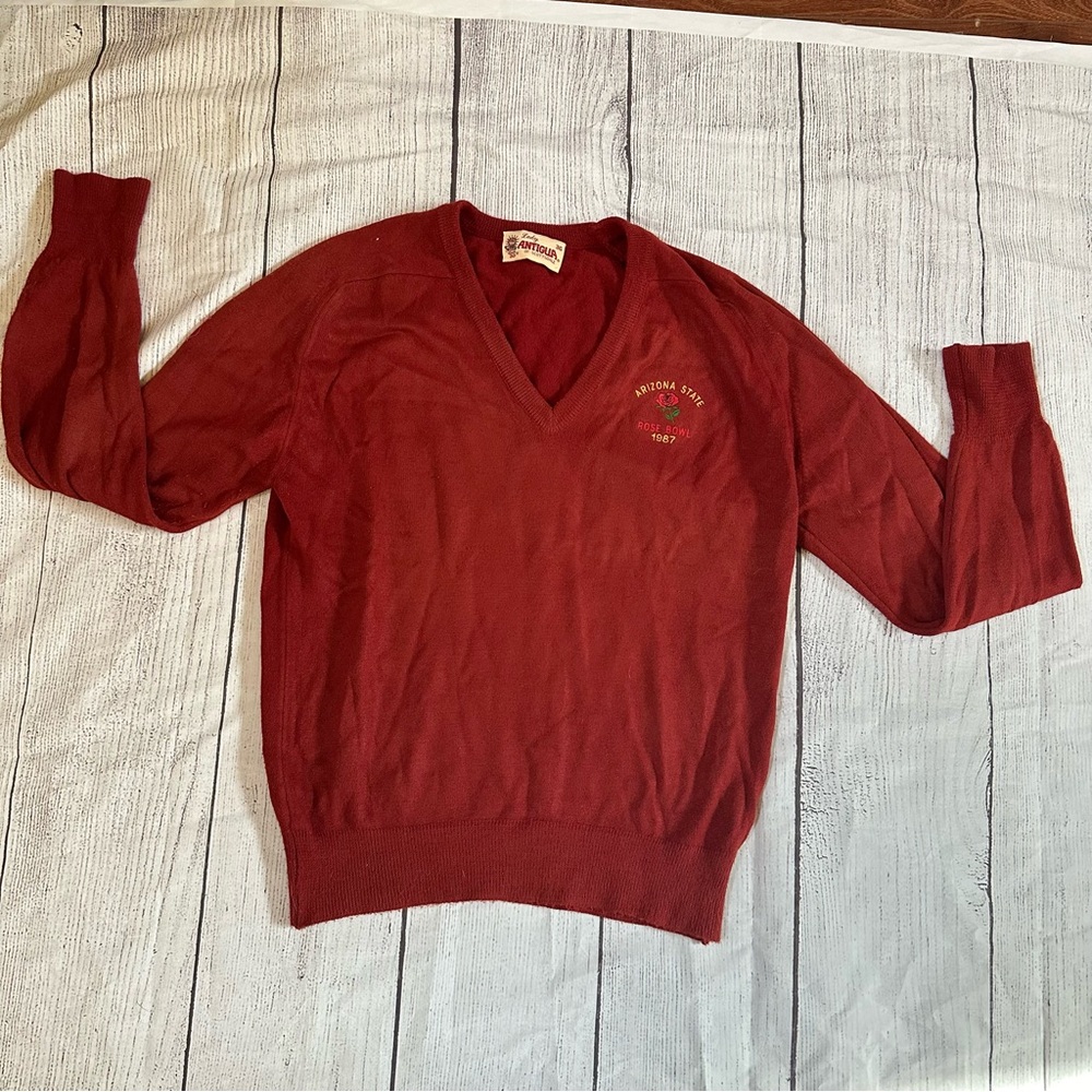 Vintage 1987 Lady Antigua Arizona State University Rose Bowl Sweater